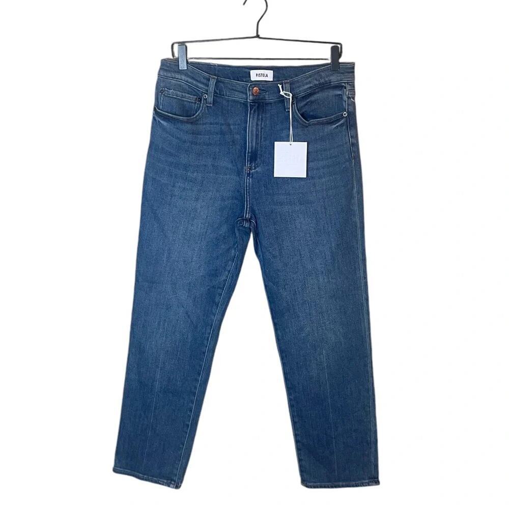 Pistola Women’s Size 31 Monroe Crop Jeans New NWT in Amaya Wash High Rise - Picture 2 of 10